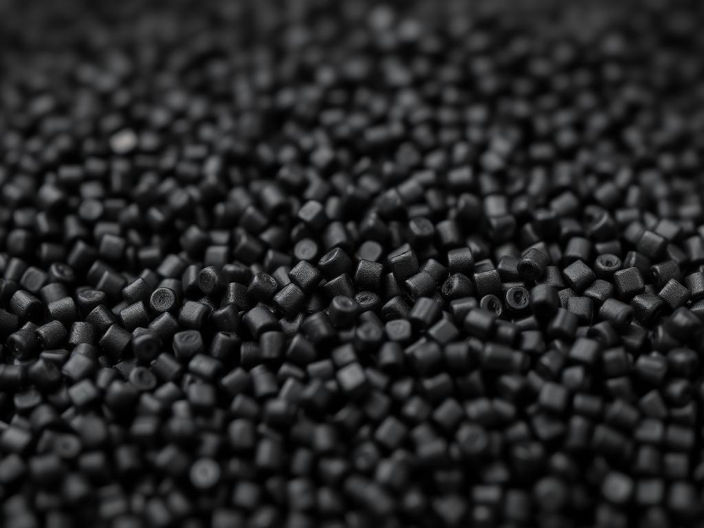 Black HDPE granules